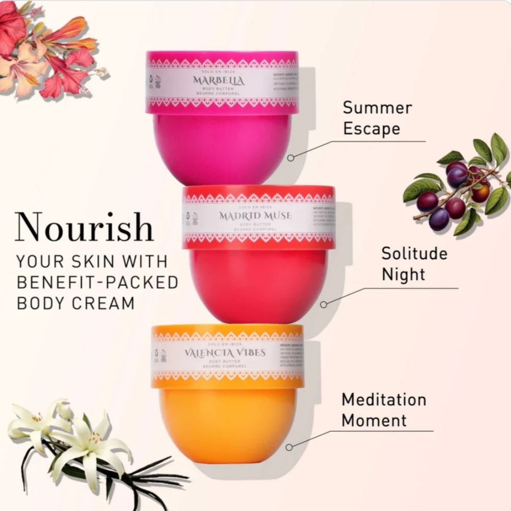 Colorful Body Cream Set